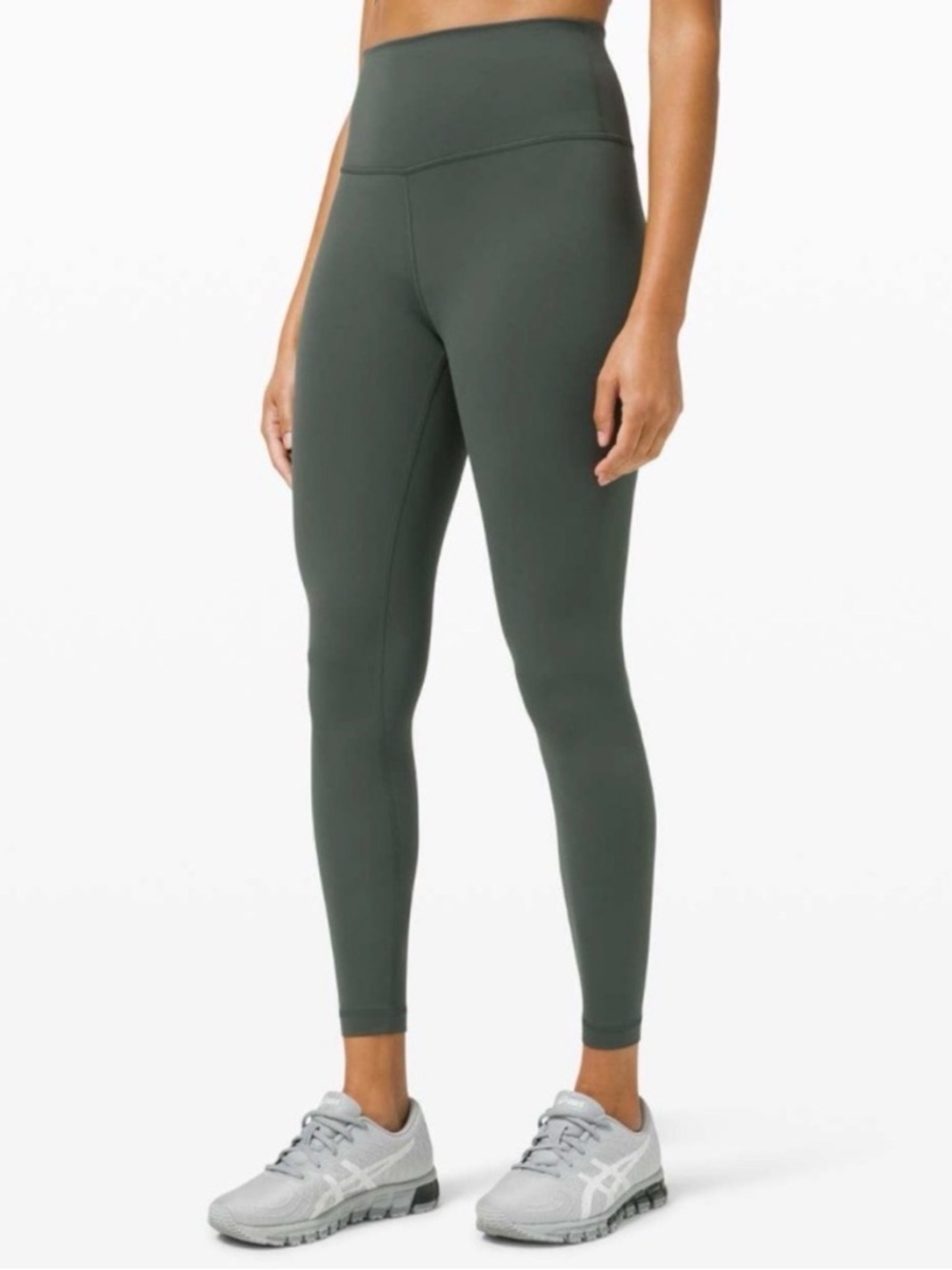Lululemon Wunder Train High-Rise Tight 25". Size 8. Smoked Spruce